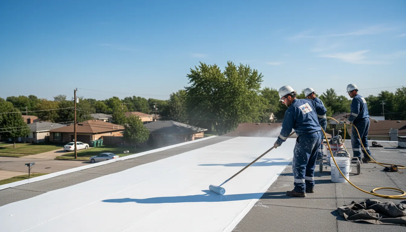 Commercial roof coating in Kerens, WV near me